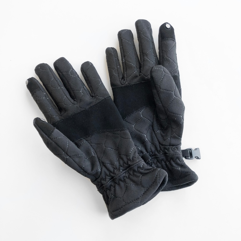 Degrees by 180s Black Quilted Gloves